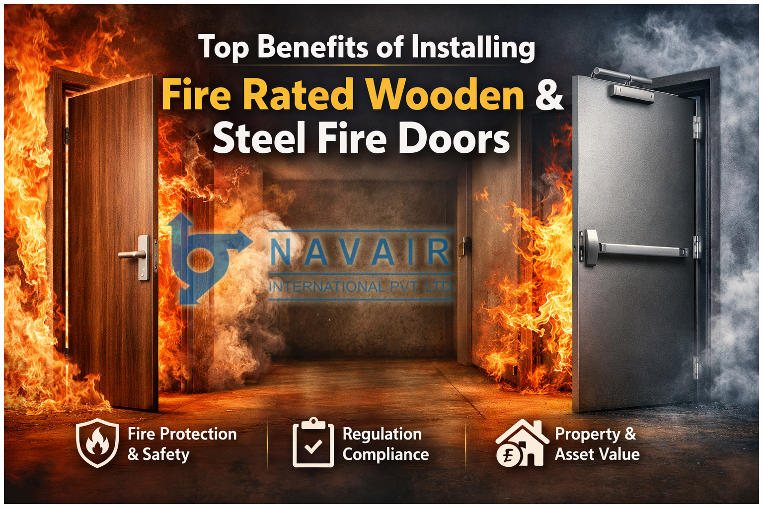 Top Benefits of Installing Fire Rated Wooden & Steel Fire Doors